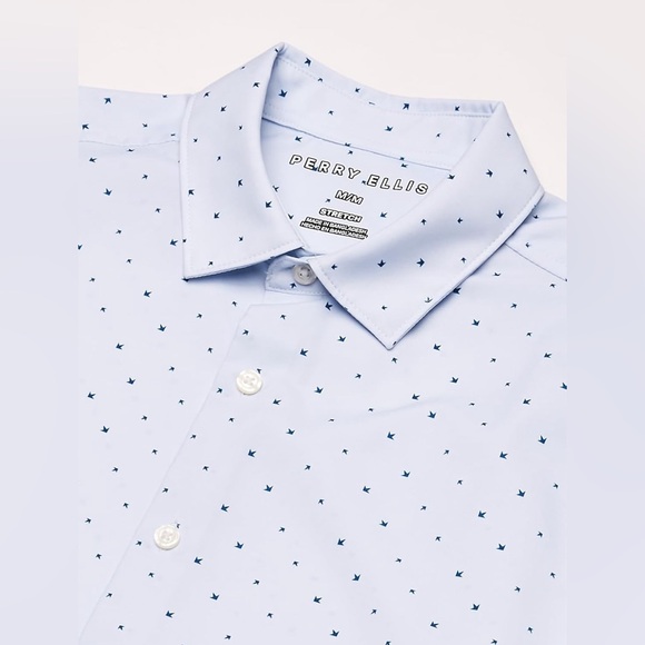 Perry Ellis Men's short sleeve shirt 🆕 Size: L - Picture 2 of 4